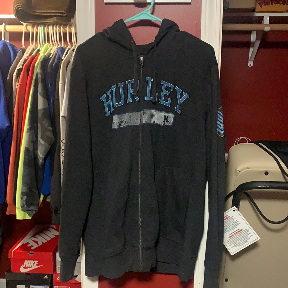 Vintage Hurley Zip-Up Hoodie